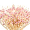 100 Pieces Bamboo Cocktail Picks, BetterJonny Wooden Toothpicks pearl Fruit