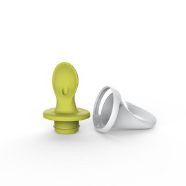 Kiinde Foodii Reusable Silicone Squeeze Spoon Attachment for Homemade Squeeze Pouches, Easy and Convenient Food Maker System for Babies and Toddlers, 2 Pieces