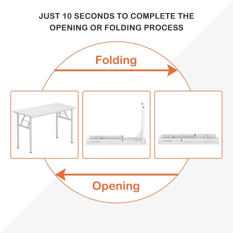 Need Folding Desk for Home Office 39-3/8" Length Modern Folding