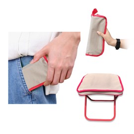 Collapsible Stool, Portable Chair, Lightweight Portable Stool for Adults, Portable Chairs for Adults, Holds Up to 330LBS, Ideal for Camping, Hiking, Outdoors, and Events