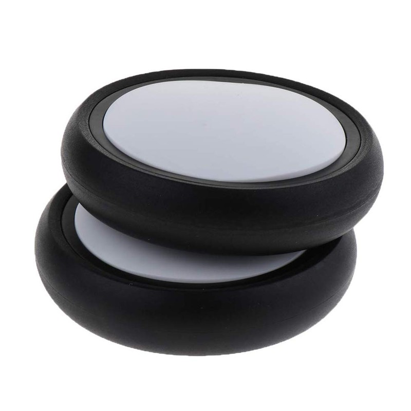 Pram Wheel 1 Pair Practical Stroller Heavy Duty Rubber Flexible