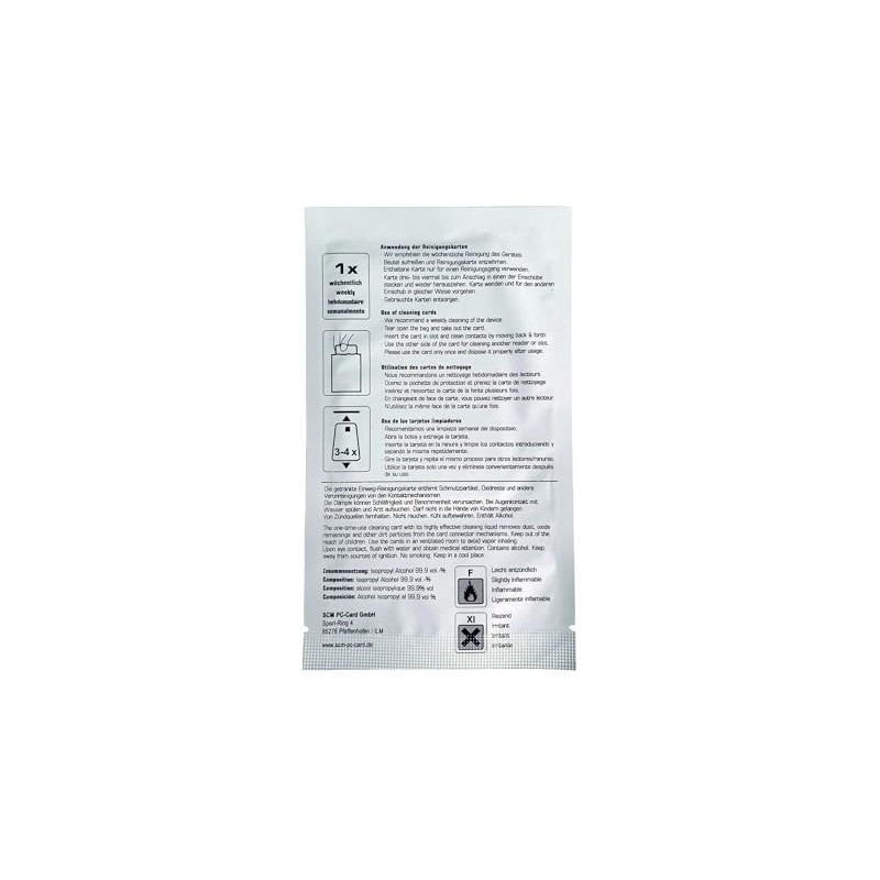 SCR Card Cleaning Kit Pack of 3 - Cleaning Cards