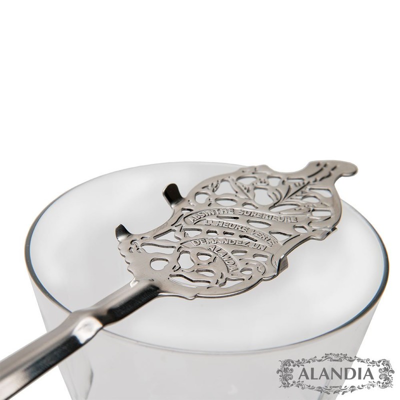 ALANDIA Absinth Löffel Feuilles | Premium Qualität | Aus Edelstahl