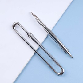 Yheakne Vintage Rectangle Hair Clip Geometric Hair Clip Silver Hair Clip Pin Metal Headgear Decorative Hair Accessories for Women and Girls 2 Pieces (Silver)