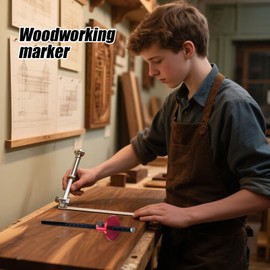 Woodworking Scribe Tool,Aluminum Alloy Wood Marking Gauge for Carpenter | Woodworking Scribing Aid, Easy Grip Parallel Lines Drawing Aid for Solid Wood Plywood