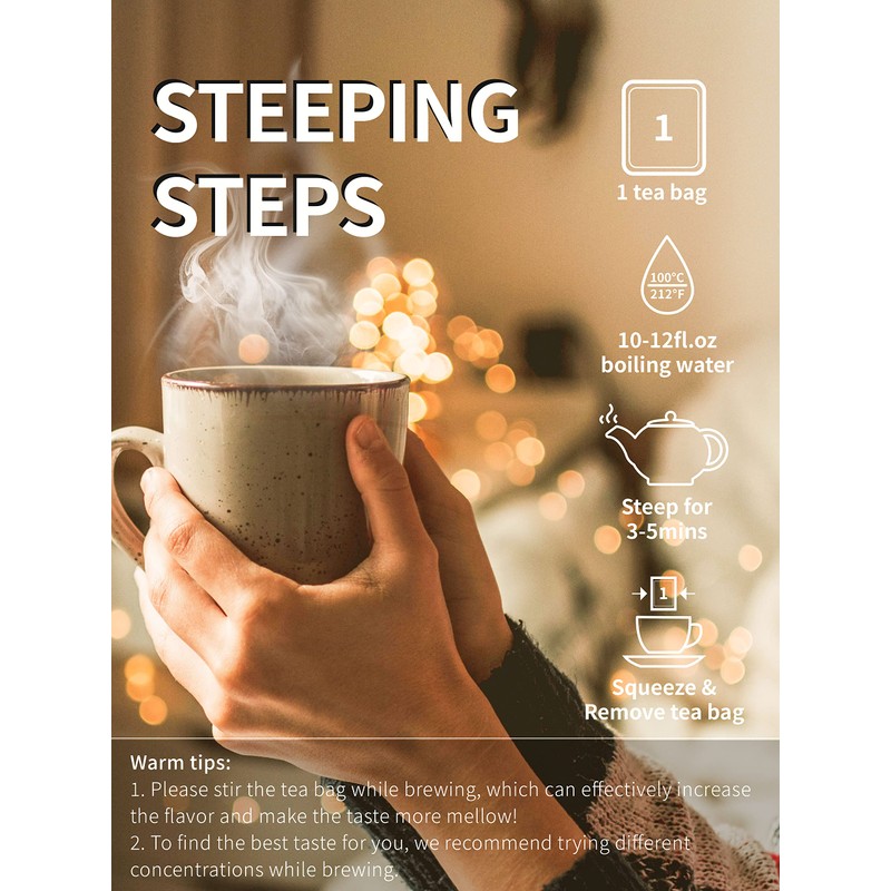 TeeLux Burdock Root Tea Bags, Pure Natural Burdock Root, Caffeine