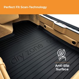 FROGUM DryZone Rubber Mat All Year Round Practical Car Boot Mat Boot Liner Suitable for Infiniti Q50 Sport from 2013 | High Edge | Robust and Durable
