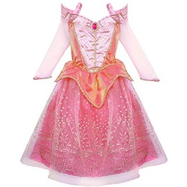 Little Pretends Sleeping Beauty Princess Dress Cosutme Dressup (Large (Ages 7-8))