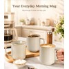 Large Coffee Mugs Set of 6, 16oz Handmade Ceramic Coffee