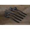 Cambridge Silversmiths Averie Black Satin 20-Piece Flatware Set, Service for