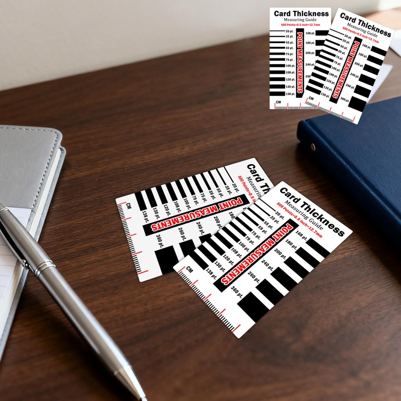 2 Pack Sports Card Thickness Measuring Card 2.13 x 3.38