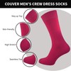 COUVER - Calcetines de vestir unisex de algodón liso liso,