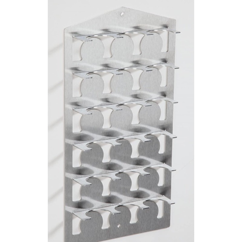 Vertical Stainless Steel Capsule Holder for 18 Nespresso Coffee Capsules