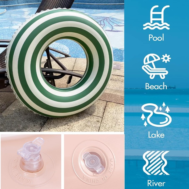 Schwimmring, 2 Stück Luftmatratze Schwimmreifen Aufblasbar, Sommer Schwimmende Wasserspielzeug Dauerhafter