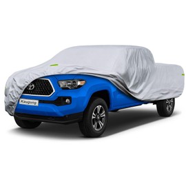 Kaugung Waterproof Truck Cover Fit Toyota Tacoma from 2016 to 2025 (Access Cab/Double), 7 Layers Outdoor Heavyduty Full Pickup Cover All Weather,Outdoor Sun UV Rain Dust Protection.