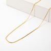 Gold Necklace for Women Dainty Simple 14K Gold Plated Paperclip