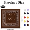 KYEDGC 10 Pcs Cowboy Bandana, Colourful Paisley Bandana Set, Multifunction