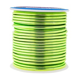 Mandala Crafts Anodized Aluminum Craft Wire for Jewelry Making - Bendable Flexible Light Green Crafting Wire 12 Gauge Wire Colored for Bonsai - Armature Wire for Sculpting