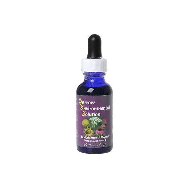 FLOWER ESSENCE SERVICES Yarrow Environmental Solution Dropper, 1 Ounce