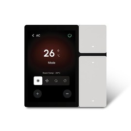 Snblzhef Tuya Smart Touch Screen 3.5 Inch WiFi Panel Scene Switch Central Controller withIR Remote Control White