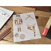 Stencil1 Winter Christmas Stencils (Nutcracker 4-Pack Stencil Set 8.5” x