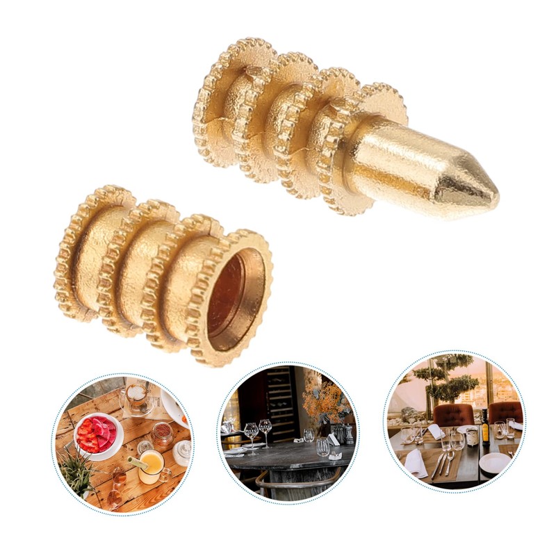 Zerodeko 20pcs Table Leaf Dowel Pin Connectors Zinc Alloy Bolt