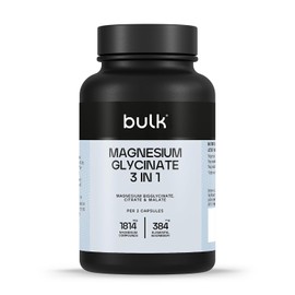 Bulk Magnesium Glycinate 3-in-1 Complex | 1800mg High Absorption | Triple Strength Magnesium with Bisglycinate, Citrate & Malate | Supports Muscle Function, Energy & Repair | Vegan | 90 Tablets