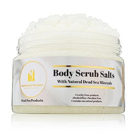 Bold Beautiful Cosmetics Exfoliante Corporal Natural Con Sal Del Mar Muerto Y Aroma A Lavanda Y Matricaria Para Mujeres Y Hombres, 14 Oz Sal 14,1...  