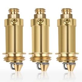 Alethron Pop Up Drain Valve, Pack of 3 Sink Plugs, Pop Up, Click Valve Made of Brass Replacement Pop Up Valve Sink Plug for Push, Pressure Spring Element Sink for Bathtub Drain Plug