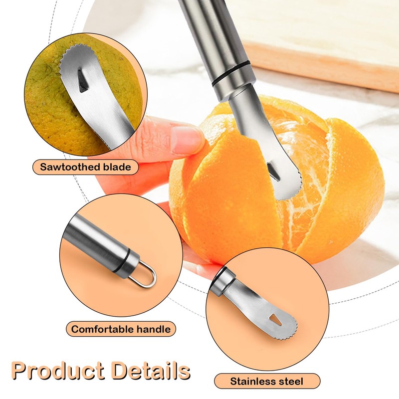TVSVKWE 2 Pieces Peeling Tools, Stainless Steel Fruit Tools, Fruit