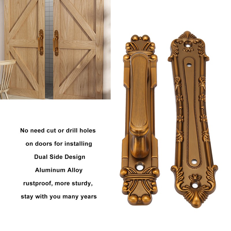 Sliding Barn Door Handles Large Rustic Dual Side Design for