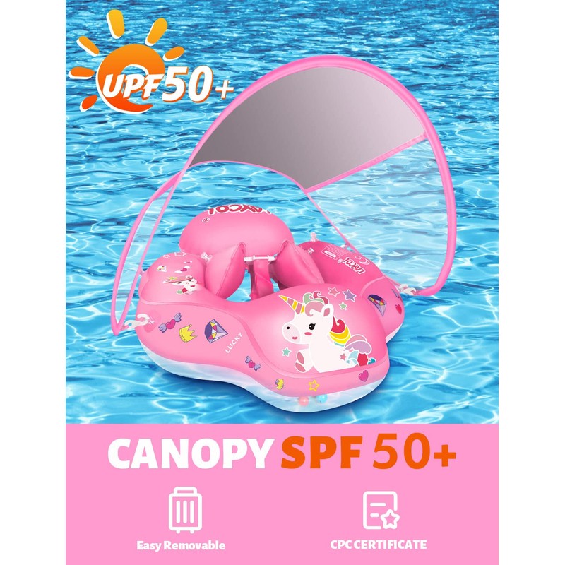 LAYCOL Baby Swimming Float Inflatable Baby Pool Float Ring with