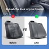 A-Premium Medium Slate Gray Leather Car Seat Cover Protector for