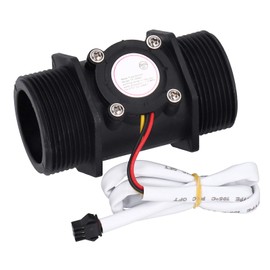 Fafeicy 5-150L/min YF-DN40 Water Flow Sensor DC3.5-24V Plastic Turbine Flow Meter Used in Water Dispensers for Water Dispensers with 1.85" Male Thread
