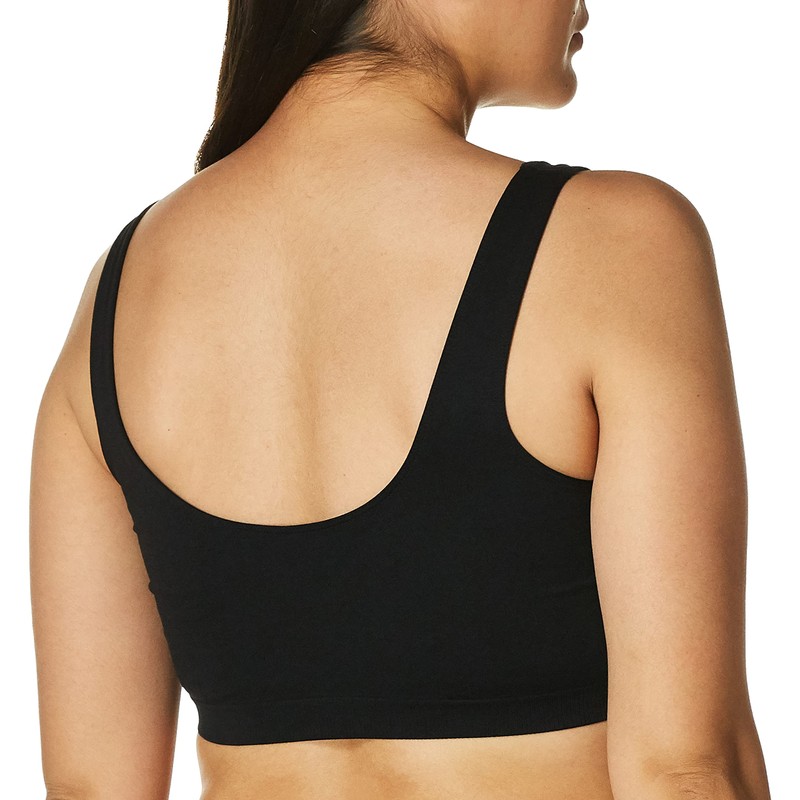 Lamaze Sujetador de maternidad sin costuras para mujer, Negro, M