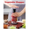 Food Chopper, Hand Chopper Dicer Easy to Clean, Manual Slap