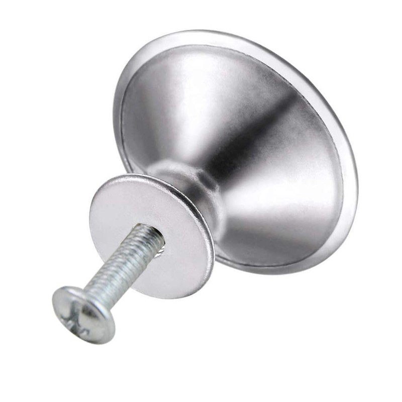 20Pcs Kitchen Door Knobs Cupboard Knobs Silver Cupboard Handles Chrome