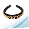 Baluue 1pc Punk Style Chain Design Hair Hoop Anti- Headband
