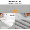Light Grey Blackout Fabric, No Drilling, 3 m x 1.45