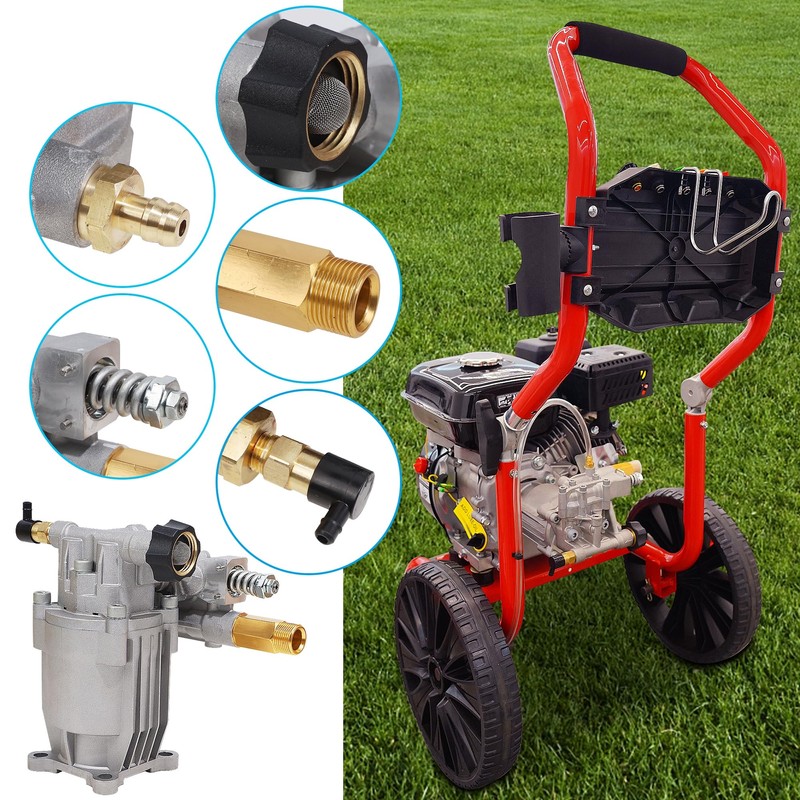 Biswing Pressure Washer Pump, 3/4" Shaft Horizontal Axial Plunger, 3400
