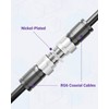 VCE 3GHz Coaxial Cable Connector, RG6 Coax Cable Extender F-Type