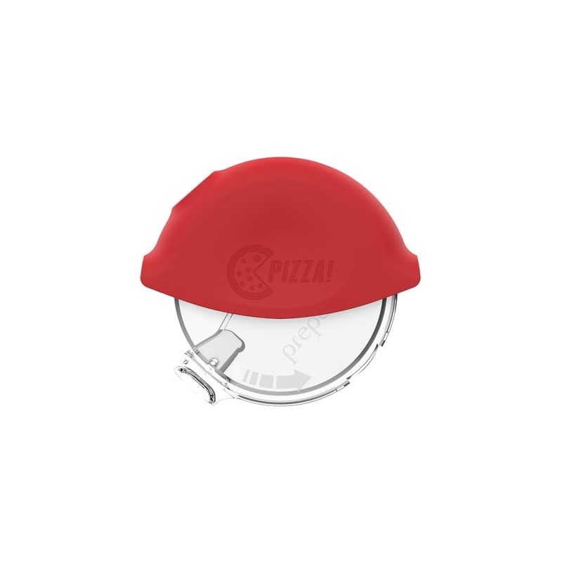 Prepara Premium Pizza Cutter, 4.62 Inch, Red