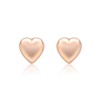 Carissima Gold Children's 9 ct Rose Gold 6.9 x 7.2 mm Puffed Heart Stud Earrings