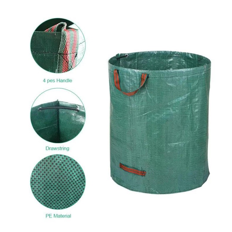 Dihl 120 Litre Heavy Duty Garden Waste Bags, Reusable Rubbish