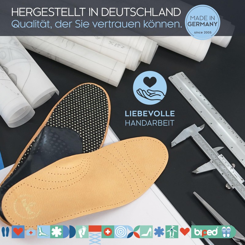 biped Premium z1706 Footbed made from Vegetable-Tanned Leather with Pelotte