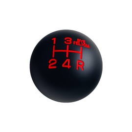 DEWHEL Black/Red Bye Felicia 5 Speed Imprinted Manual Transmission Shift Knob Weighted M12x1.25 M10x1.5 M10x1.25 M8x1.25