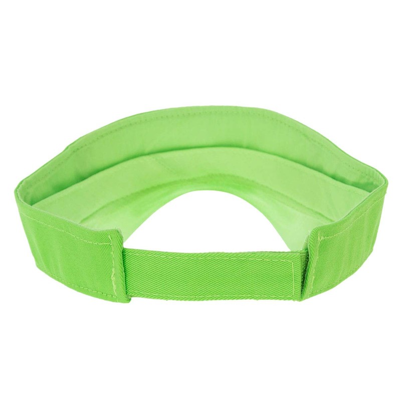 Lime Green Sun Visor Hat - Single Piece