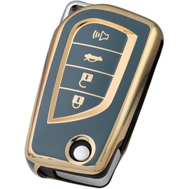 Tautrophen Key Fob Cover Fit for Toyota 2018-2024 Corolla SE/LE Camry SE