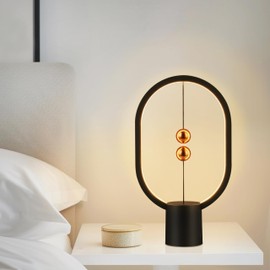 Leisure Stay Heng Balance Lamp, LED Magnetic Lamp，Bedside Lamp,Magnet Lamp Switch on in mid-air, USB Powered LED Table lamp ，Eye-Care Table Lamp for Bedroom