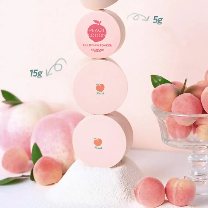 Face Powder Skinfood Peach Cotton Multi Finish 15g